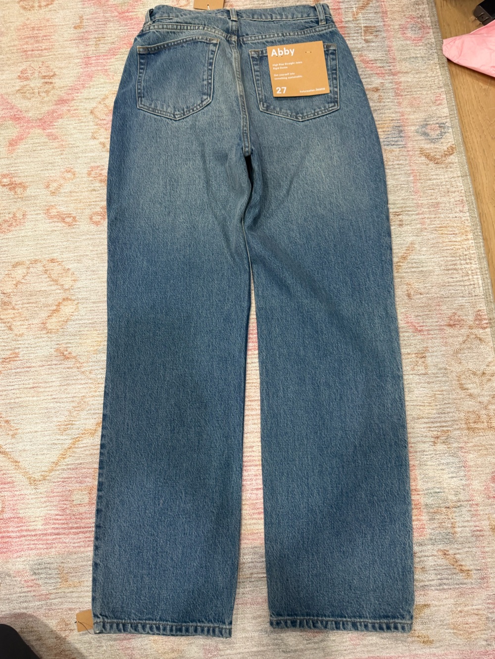 NWT Reformation Jeans in medium blue wash size 27 - Picture 8 of 11